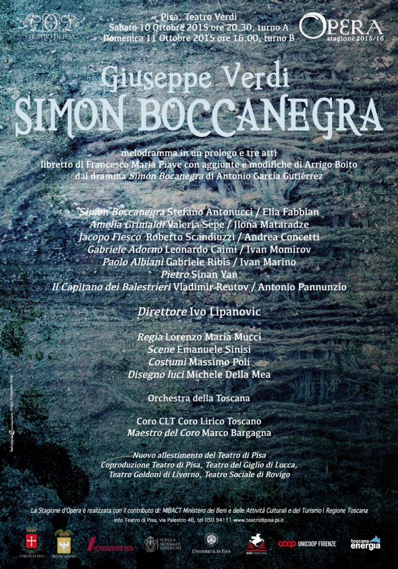 Teatro Verdi di Pisa – Simon Boccanegra apre la stagione 2015/2016