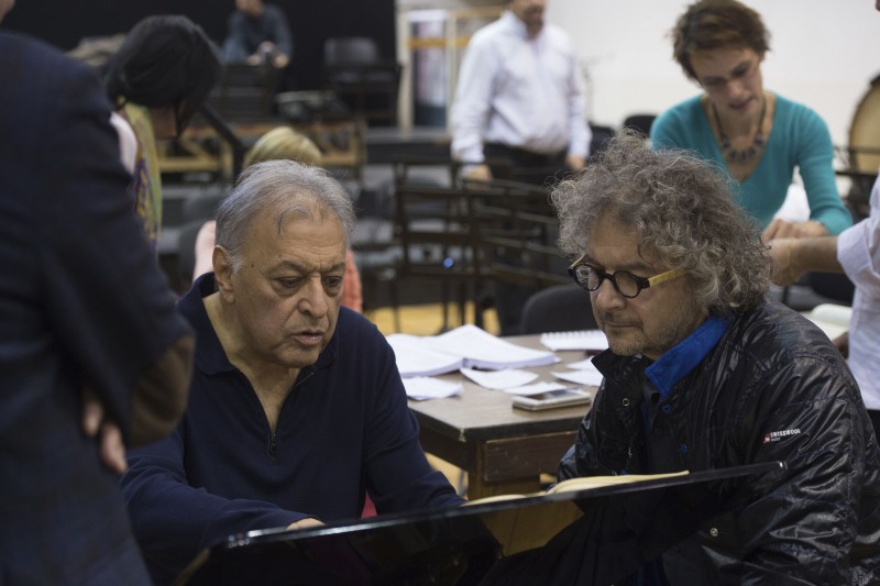 Zubin Mehta inaugura la stagione 2015-2016 del San Carlo di Napoli alla presenza del Capo dello Stato Sergio Mattarella