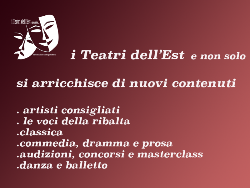 I TEATRI DELL’EST e non solo – ecco le novità per il 2017!