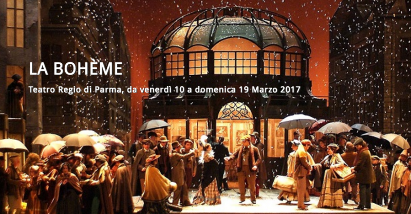 PARMA: la Bohéme dal 10 marzo 2017