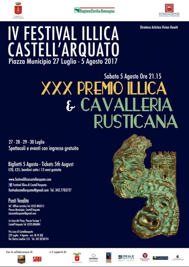 DAL 27 LUGLIO AL 6 AGOSTO GRANDE KERMESSE DELLA LIRICA A CASTELL’ARQUATO, BORGO INCANTATO DEL POETA LUIGI ILLICA.