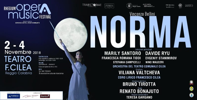 “Norma” di Bellini al Cilea di Reggio Calabria, 2 e 4 novembre 2018