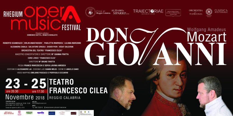Don Giovanni di Mozart al Cilea di Reggio Calabria il 23 e 25 novembre 2018