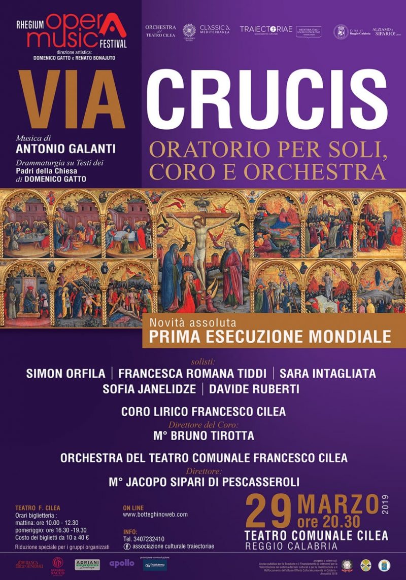 Solisti internazionali per la “Via Crucis” al Cilea di Reggio Calabria
